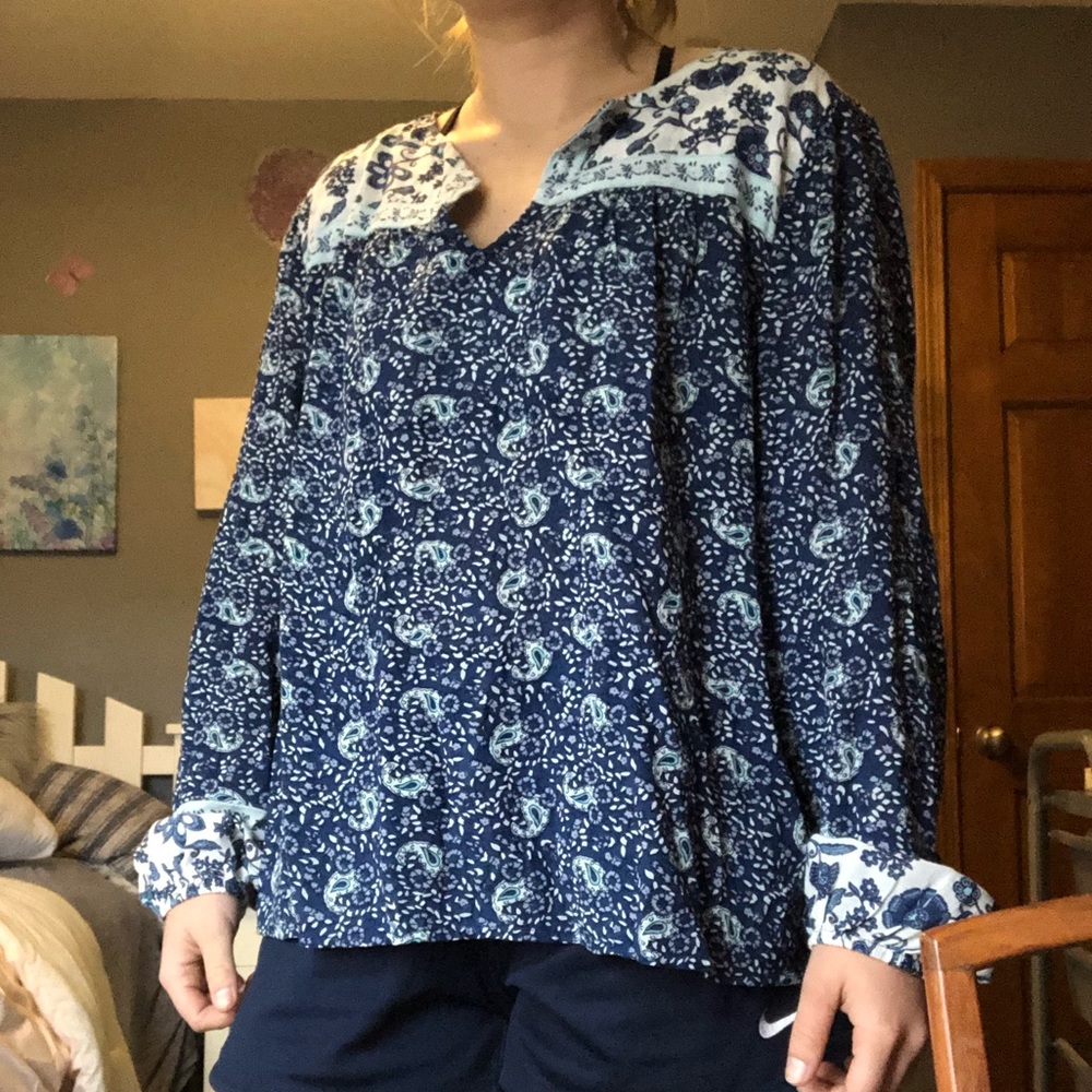 Gap floral blouse